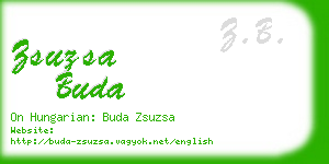 zsuzsa buda business card